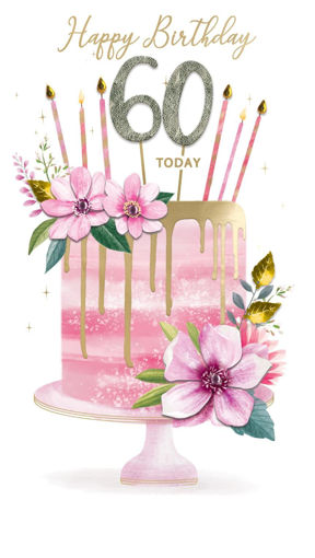 Picture of HAPPY BIRTHDAY 60 TODAY CARD